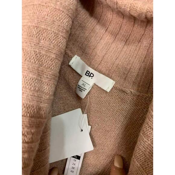 BP. Longline‎ Turtleneck Sweater in Pink Adobe Size XL NEW - Picture 4 of 7